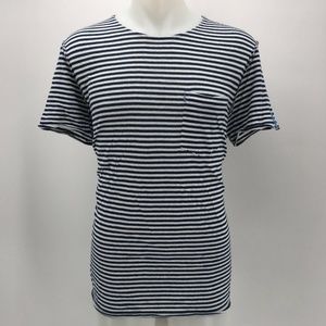 Escales Blue Striped Short Sleeve Tee Size 2XL